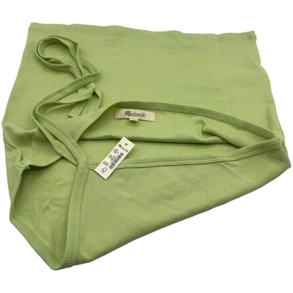 Madewell Women's Honey Dew Supima Rib Halter Tank Top Size XL‎ - Picture 5 of 8